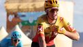 2023-02-01 15:51:52 Norway's Soren Waerenskjold reacts after winning the sprint race during the third stage of 2023 Saudi Tour, from AlUla Al Manshiya Train Station to Abu Rakah, on February 1, 2023. 
Thomas SAMSON / AFP