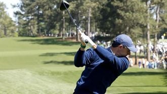 epa12878639 Rory McIlroy of Northern Ireland tees off on hole 17 in Round 1 of the 2026 Masters tournament in August, Georgia, USA, 09 April 2026.  EPA/ERIK S. LESSER