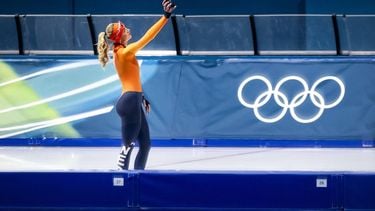 MILAAN - Joy Beune tijdens een training in het Milano Speed Skating Stadium. De langebaanschaatsers bereiden zich voor op hun deelname aan de Olympische Winterspelen. ROBIN VAN LONKHUIJSEN / ANP