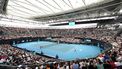 2020-01-12 12:29:02 epa08121317 General view of the final of the Brisbane International tennis tournament between Karolina Pliskova of Czech Republic and Madison Keys of USA at the Queensland Tennis Centre in Brisbane, Australia, 12 January 2020.  EPA/DAVE HUNT EDITORIAL USE ONLY AUSTRALIA AND NEW ZEALAND OUT