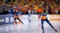 HEERENVEEN - Marijke Groenewoud (NED) in actie op de 5000 meter allround vrouwen tijdens de laatste dag van de WK allround en sprint in ijsstadion Thialf. SEM VAN DER WAL / ANP