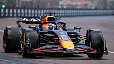 Red Bull Racing's Dutch driver Max Verstappen races during a practice session for the 2025 Emilia Romagna Formula One Grand Prix at the Imola autodrome in Imola, on May 17, 2025.  
Andrej ISAKOVIC / AFP