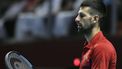 epa11669287 Novak Djokovic of Serbia during his third place match against Rafel Nadal of Spain at the Six Kings Slam exhibition tennis tournament in Riyadh, Saudi Arabia, 19 October 2024.  EPA/STR