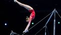 LEIPZIG - Naomi Visser in actie tijdens de allround finales op de EK turnen in het Duitse Leipzig. ANP IRIS VAN DEN BROEK