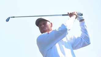 epa13112675 Nevill Ruiter of the Netherlands in action during practice day at the British Open Golf Championships at Royal Birkdale in Southport, Britain, 15 July 2026.  EPA/ADAM VAUGHAN