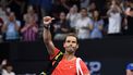 epa11058915 Rafael Nadal of Spain cheers to the crowd as he leaves the court after losing his quarter-final match against Jordan Thompson of Australia at the 2024 Brisbane International tennis tournament in Brisbane, Australia, 05 January 2024.  EPA/JONO SEARLE AUSTRALIA AND NEW ZEALAND OUT     EDITORIAL USE ONLY  EDITORIAL USE ONLY