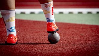 HENGELO - Jorinde van Klinken tijdens Kogelstoten v, finale op het NK Atletiek in het FBK stadion. ANP ROBIN UTRECHT