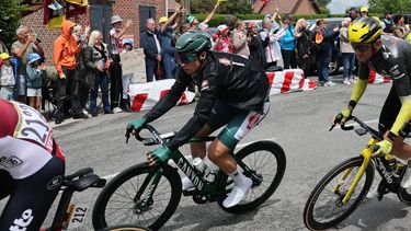epa12222422 Belgian rider Jasper Philipsen of Alpecin - Deceuninck team in action during the 3rd stage of the Tour de France cycling race over 178.3km from Valenciennes to Dunkerque, France, 07 July 2025.  EPA/CHRISTOPHE PETIT TESSON