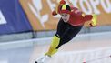 epa11127378 Nil Llop Izquierdo of Spain competes during the Men's 2nd 500m race of the ISU World Cup Speed Skating, in Quebec City, Quebec, Canada, 04 February 2024.  EPA/CJ GUNTHER