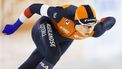 HEERENVEEN - Jutta Leerdam (NED) in actie op de 1000 meter op de EK afstanden. ANP VINCENT JANNINK