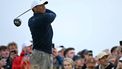 US golfer Tiger Woods watches his drive from the 4th tee during his second round, on day two of the 152nd British Open Golf Championship at Royal Troon on the south west coast of Scotland on July 19, 2024. 
Paul ELLIS / AFP