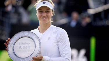 ROSMALEN - Liudmila Samsonova (RUS) wint de finale van het Libema Open tennis toernooi in Rosmalen. ANP SANDER KONING