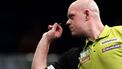 DEN BOSCH - Darter Luke Littler tijdens de kwartfinale van de TOTO Dutch Darts Masters. Tijdens het World Series-toernooi nemen acht Nederlandse darters het op tegen acht internationale topdarters. ANP JEROEN JUMELET