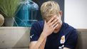 DEN HAAG - Steven van de Velde tijdens een persmoment op het EK Beachvolleybal waarin ze terugblikten op hun deelname aan de Olympische Spelen in Parijs. ANP RAMON VAN FLYMEN