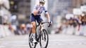 MONTREAL - Brandon McNulty (USA) reageert na het winnen tijdens de wegwedstrijd bij de mannen op de wereldkampioenschappen wielrennen. ROBIN VAN LONKHUIJSEN / ANP