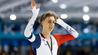 HEERENVEEN - Metoděj Jílek (CZE) tijdens de 10.000 meter op de tweede dag van de ICU derde wereldbeker schaatsen in het Thialf stadion. ANP VINCENT JANNINK