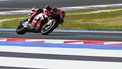 Ducati Lenovo Team's Spanish rider Marc Marquez competes during the San Marino Moto GP Grand Prix at the Misano World Circuit Marco Simoncelli, in Misano Adriatico, northern Italy on September 13, 2026. 
Andreas SOLARO / AFP