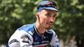 2023-07-14 12:42:30 epa10745406 French rider Julian Alaphilippe of team Soudal-Quick Step at the start of the 13th stage of the Tour de France 2023, a 138kms race from Chatillon-Sur-Charlaronne to Grand Colombier, France, 14 July 2023.  EPA/CHRISTOPHE PETIT TESSON