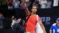 epa11058916 Rafael Nadal of Spain cheers to the crowd as he leaves the court after losing his quarter-final match against Jordan Thompson of Australia at the 2024 Brisbane International tennis tournament in Brisbane, Australia, 05 January 2024.  EPA/JONO SEARLE AUSTRALIA AND NEW ZEALAND OUT     EDITORIAL USE ONLY  EDITORIAL USE ONLY