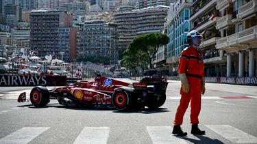 Ferrari's Monegasque driver Charles Leclerc competes during the Formula One Monaco Grand Prix on May 26, 2024 at the Circuit de Monaco. 
ANDREJ ISAKOVIC / AFP