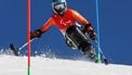 epa09806922 A handout photo made available by the Olympic Information Service shows Barbara Van Bergen of the Netherlands competing in the Women’s Super Combined Slalom Sitting Para Alpine Skiing at the Yanqing National Alpine Skiing Centre during the Beijing 2022 Winter Paralympic Games, Yanqing, China, 07 March 2022.  EPA/Simon Bruty / HANDOUT  HANDOUT EDITORIAL USE ONLY/NO SALES HANDOUT EDITORIAL USE ONLY/NO SALES