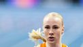 APELDOORN - Marije Hunenstijn tijdens de kwalificaties 60 meter op de meerkamp op de vierde dag van het EK Indoor atletiek in Omnisport Apeldoorn. ANP IRIS VAN DEN BROEK