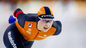 HEERENVEEN - Joy Beune (Nederland) in actie op de 5000 meter allround voor vrouwen op de slotdag van de ISU EK Allround en Sprint in Thialf. ANP KOEN VAN WEEL