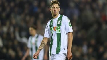 GRONINGEN - Luciano Valente of FC Groningen tijdens de Nederlandse Eredivisie wedstrijd tussen FC Groningen en Heracles Almelo in het Euroborg stadion op 23 april 2025 in Groningen, Nederland. ANP COR LASKER