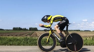 STEENBERGEN - Riejanne Markus in actie tijdens het NK Tijdrijden in het Brabantse Steenbergen. ANP VINCENT JANNINK