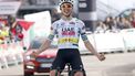 epa11231753 Slovenian rider Tadej Pogacar of UAE Team Emirates celebrates winning the third stage of the Volta Ciclista a Catalunya, a cycling race over 176.7km from Sant Joan de les Abadesses to Port Aine, Spain, 20 March 2024.  EPA/Quique Garcia