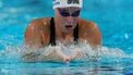 Netherlands' Tes Schouten competes in the final of the women's 200m breaststroke swimming event during the LEN European Aquatics Championships at the Olympic Aquatic Centre in Saint-Denis, northern suburbs of Paris, on August 14, 2026. 
Dimitar DILKOFF / AFP