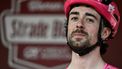 Team EF Education's Irish rider Ben Healy looks on before the 19th one-day classic 'Strade Bianche' (White Roads) cycling race between Siena and Siena, Tuscany, on March 8, 2025. 
Marco BERTORELLO / AFP