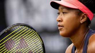 ROSMALEN - Naomi Osaka (JPN) in actie tegen Elise Mertens (BEL) op de vierde dag van het Libema Open tennis toernooi in Rosmalen. ANP SANDER KONING