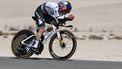 Red Bull-Bora-Hansgrohe's Belgian rider Remco Evenepoel competes during the second stage of the UAE Tour cycling event on al-Hudayriyat Island in Abu Dhabi on February 17, 2026. 
Fadel SENNA / AFP