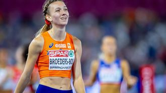 BIRMINGHAM -  Femke Broeders-Bol na afloop van de finale 800 meter op de vijfde dag van de EK atletiek. IRIS VAN DEN BROEK / ANP