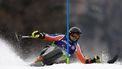epa12809372 Netherlands' Jeroen Kampschreur in action during the Slalom run in the Men's Alpine Combined of the Para Alpine Skiing at Milano Cortina 2026 Paralympic Winter Games in Cortina d'Ampezzo, Italy, 10 March 2026.  EPA/CLAUDIO THOMA