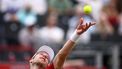 Netherlands' Botic van de Zandschulp serves against US player Tommy Paul during their men's singles round of 16 tennis match on day three of the ATP HSBC Championships at Queen's Club in west London on June 18, 2026. 
Henry Nicholls / AFP
