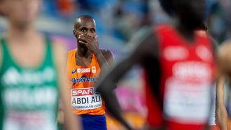 BIRMINGHAM - Mahadi Abdi Ali tijdens de finale 5000 meter op de EK atletiek. Het is voor het eerst dat de Europese Kampioenschappen georganiseerd worden in Groot-Brittannië. IRIS VAN DEN BROEK / ANP