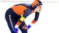 HEERENVEEN - Joy Beune (NED) tijdens de 5000 meter op dag 1 van de wereldbeker schaatsen in het Thialf stadion. ANP VINCENT JANNINK