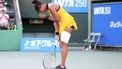 Japan's Naomi Osaka reacts after beating Netherlands' Suzan Lamens in their women's singles match at the Japan Open tennis tournament in Osaka on October 15, 2025. 
PAUL MILLER / AFP