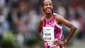 HENGELO - Sifan Hassan (NED) in actie op de 1500 meter tijdens de FBK Games. ANP VINCENT JANNINK