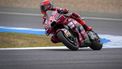 epa12910820 Ducati Lenovo rider Marc Marquez of Spain during the first free practice session for Motorcycling Grand Prix of Spain at Angel Nieto circuit in Jerez de la Frontera, Spain, 24 April 2026. The Motorcycling Grand Prix of Spain takes place on 26 April 2026.  EPA/Roman Rios