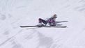 This handout video grab from IOC/OBS shows US Lindsey Vonn crashing during the women's downhill event at the Milano Cortina 2026 Winter Olympic Games in Cortina d’Ampezzo on February 8, 2026. 
Handout / OIS/IOC / OBS / AFP