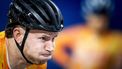 APELDOORN - Harrie Lavreysen tijdens een training in Omnisport Apeldoorn. De Nederlandse sprintselectie traint in aanloop naar het WK baanwielrennen. KOEN VAN WEEL / ANP