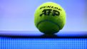 A picture shows an official tennis ball Dunlop during the ATP Finals tennis tournament in Turin on November 12, 2024. 
Marco BERTORELLO / AFP