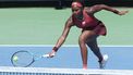 2023-08-20 13:48:12 epa10810856 Coco Gauff of the United States in action against Karolina Muchova of The Czech Republic during their final match at the Western and Southern Open at the Lindner Family Tennis Center in Mason, Ohio, USA, 20 August 2023.  EPA/MARK LYONS