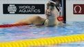 epa12278355 Milou van Wijk of the Netherlands reacts in the Women's 50m Freestyle Swimming heats at the World Aquatics Championships Singapore 2025 in Singapore, 02 August 2025.  EPA/RUNGROJ YONGRIT