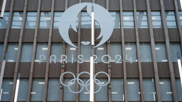 This picture taken on February 8, 2024, shows an interior of the headquarters of the Paris 2024 Organising Committee for the Olympic and Paralympic Games, in Saint-Denis, outside Paris 
Dimitar DILKOFF / AFP