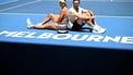 epa12691863 Olivia Gadecki (L) and John Peers (R) of Australia pose with the trophy following their win over Kristina Mladenovic and Manuel Guinard of France in the mixed doubles final match on day 13 of the Australian Open tennis tournament in Melbourne, Australia, 30 January 2026.  EPA/JOEL CARRETT AUSTRALIA AND NEW ZEALAND OUT