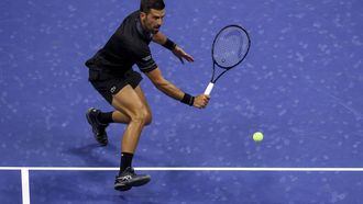 epa13201574 Novak Djokovic of Serbia in action against Mariano Navone of Argentina during the Men’s Singles round one of the US Open Tennis Championships at the USTA Billie Jean King National Tennis Center in Flushing Meadows, New York, USA, 30 August 2026. The 2026 US Open tournament runs from 23 August through 13 September.  EPA/BRIAN HIRSCHFELD